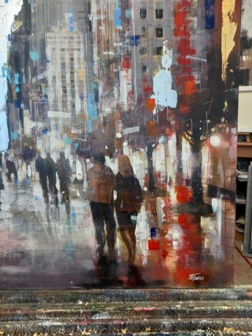 Paolo Fedeli - Dentro New York, Antiek en Kunst, Kunst | Schilderijen | Modern