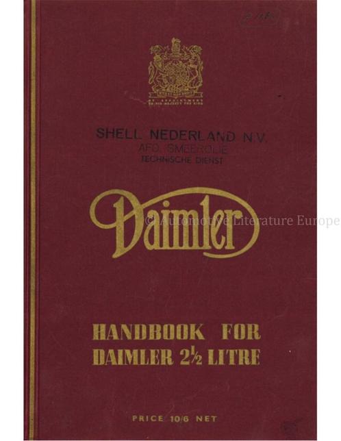 1948 DAIMLER 2½ LITRE INSTRUCTIEBOEKJE ENGELS, Auto diversen, Handleidingen en Instructieboekjes