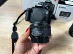 Canon 2000D + 18-55mm + 50mm F1.8 STM + 32GB Digitale camera, Nieuw