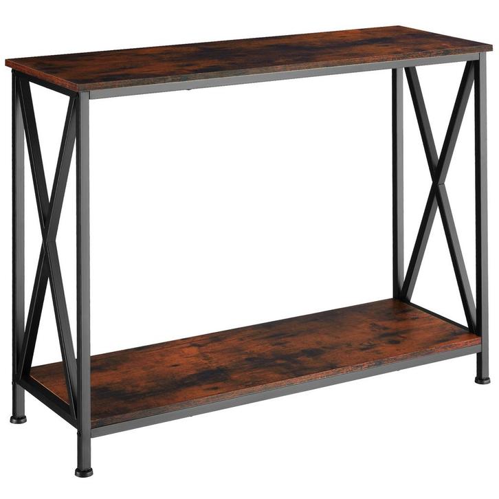 tectake Consoletafel Tacoma 100x35x80,5cm - Industrieel hout, Huis en Inrichting, Tafels | Bijzettafels, Verzenden