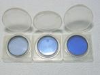 Leica set of 3 blue filters with E39 theread Cameralens