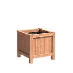 Hardhouten plantenbak Valencia 60x60x60cm - Met bodem, Tuin en Terras, Bloembakken en Plantenbakken, Vierkant, Nieuw, 60 tot 100 cm