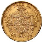 België. Belgium 20 Francs Leopold II Gold Coin (Random