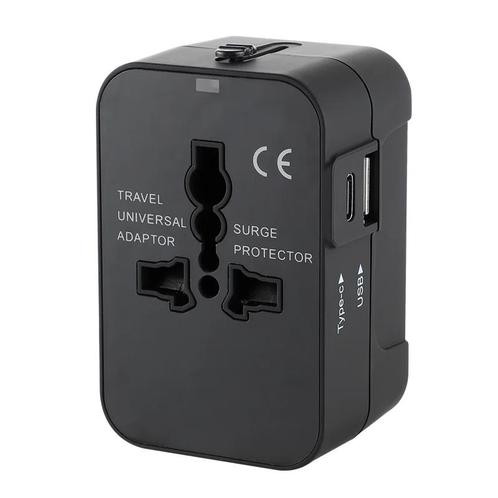DrPhon TravelFuse – Universele Reisadapter – Met Twee USB, TV, Hi-fi & Vidéo, Chargeurs, Envoi