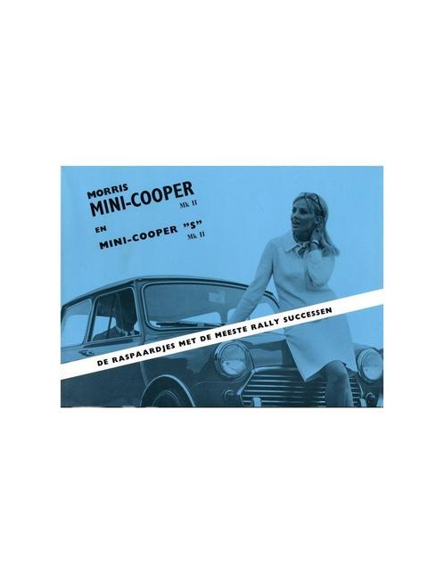 1969 MORRIS MINI COOPER S MK II BROCHURE NEDERLANDS, Livres, Autos | Brochures & Magazines, Enlèvement ou Envoi