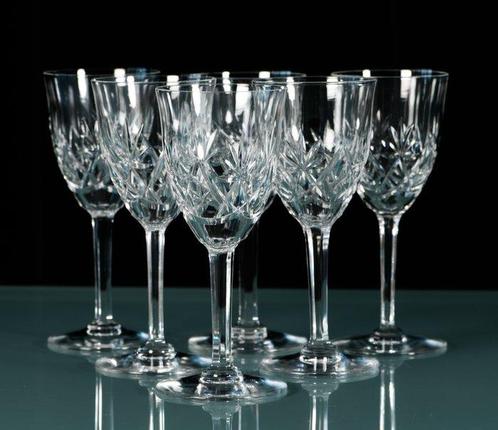 Prachtig lot van 6 antieke kristallen Val Saint Lambert, Antiek en Kunst, Antiek | Meubels | Tafels