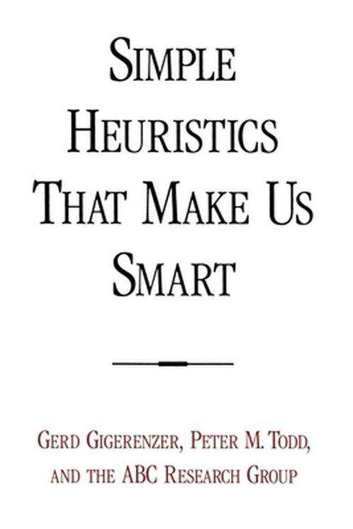 Simple Heuristics That Make Us Smart 9780195143812, Livres, Livres Autre, Envoi