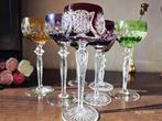Wijnglas (7) - Kristal - 7 kristallen wijnglazen, Antiek en Kunst