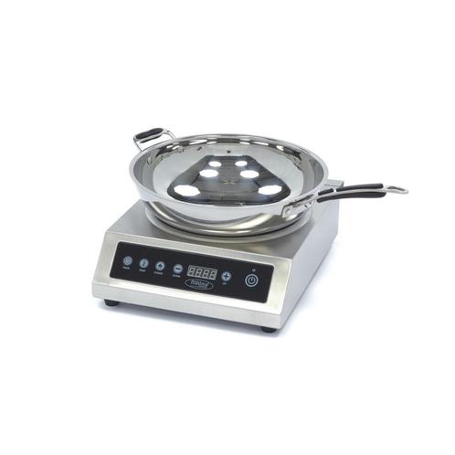 Wokbrander - Ø 26 cm - 3500W - Inductie, Elektronische apparatuur, Kookplaten, Vrijstaand, 3 kookzones of minder, Nieuw, Inductie