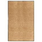 vidaXL Deurmat wasbaar 120x180 cm crème, Verzenden, Nieuw