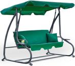 Tuinschommel de luxe - 3 personen - groen - 202 cm breed, Ophalen of Verzenden, Nieuw