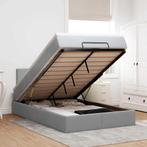 vidaXL Bed met matras 120x200 cm stof lichtgrijs, Huis en Inrichting, Slaapkamer | Bedden, Verzenden, Nieuw