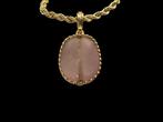 Oud-Egyptisch Steen Scarabee-amulet in moderne gouden