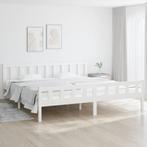 Wit Grenenhout Bed 160x200 | Tweede Kansje OP = OP (bedden), Huis en Inrichting, Slaapkamer | Bedden, Verzenden, Wit, Overige maten