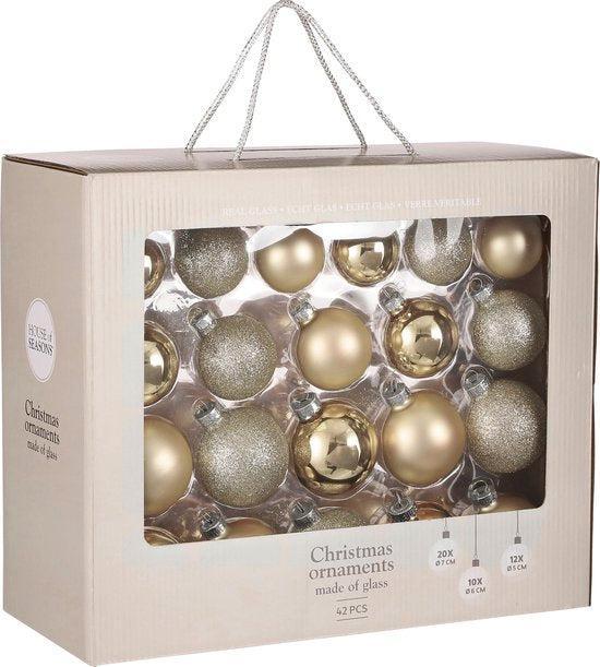 Tweedekans | House of Seasons Kerstballen Set - 42 Stuks -, Diversen, Kerst, Ophalen of Verzenden