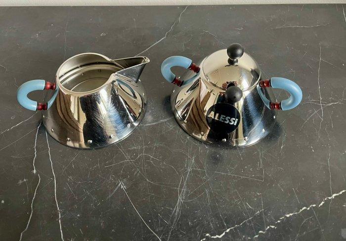 Alessi - Michael Graves - Suiker en roomstel (2) - 9096,, Antiquités & Art, Antiquités | Meubles | Chaises & Canapés