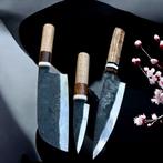 Hand Forged in Old Tool Steel , Unique kitchen knife -