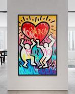 Gunnar Zyl - Heart / Keith Haring & Zyl XXL, Antiek en Kunst, Kunst | Schilderijen | Modern