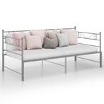 vidaXL Cadre de canapé-lit extensible Gris Métal 90x200