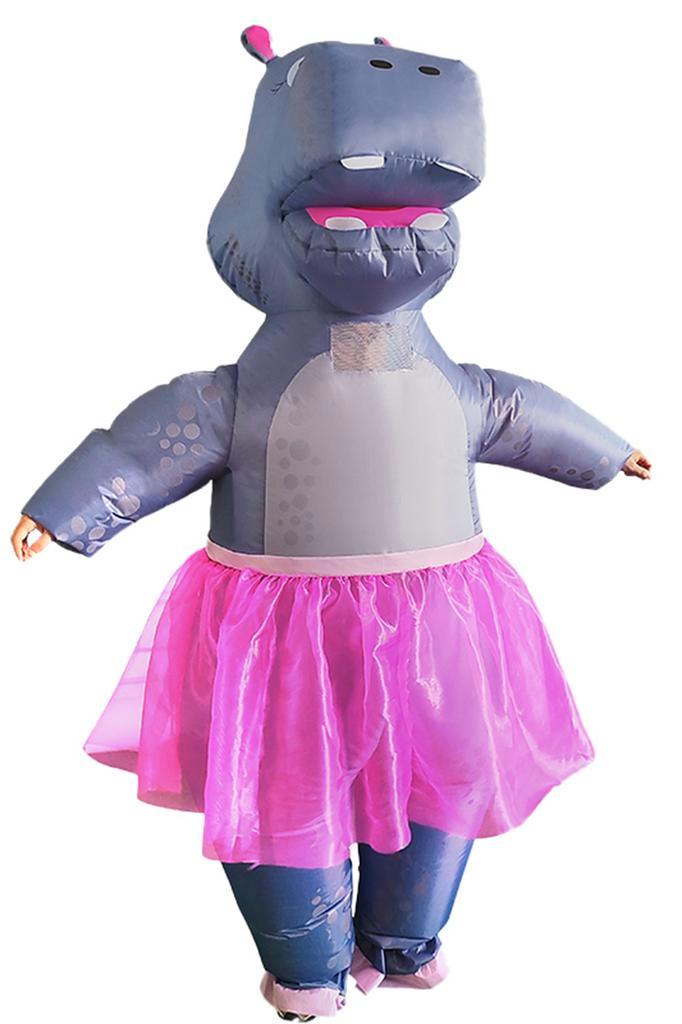 KIMU® Opblaas Kostuum Nijlpaard met Tutu Opblaasbaar Pak Nij, Kleding | Heren, Carnavalskleding en Feestkleding, Nieuw, Ophalen of Verzenden