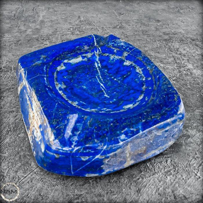 Uniek handgemaakt Lapis Lazuli asbakje Koninglijk, intensief, Verzamelen, Mineralen en Fossielen
