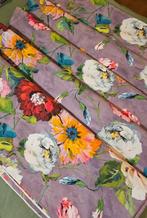 Exclusief geschilderd bloemenweefsel - Art Nouveau -, Antiek en Kunst