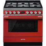 Smeg Cfp9gpr Dual Fuel Fornuis  90cm Rood, Elektronische apparatuur, Ophalen of Verzenden, Nieuw