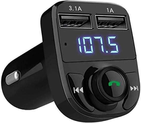 FM transmitter draadloos + Bluetooth 2x USB SD carkit auto, Auto diversen, Autoradio's, Nieuw, Verzenden
