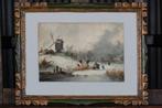 Hollandse School (XVIII-XIX) - Hollands ijstafereel (NO