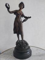 Ernest Rancoulet (1842-1918) - sculptuur, Femme à la lyre -