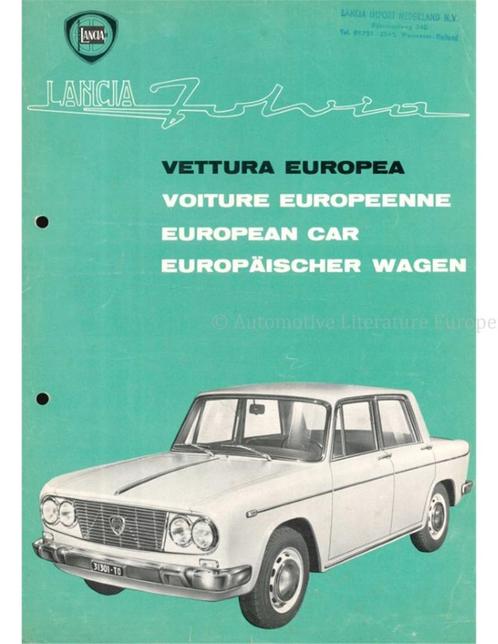 1963 LANCIA FULVIA BROCHURE, Livres, Autos | Brochures & Magazines, Enlèvement ou Envoi