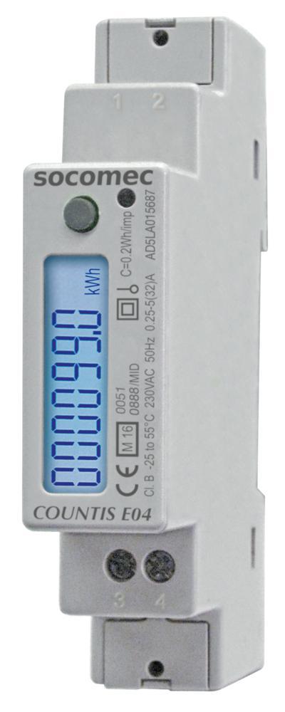Socomec COUNTIS Elektriciteitsmeter - 48503040, Doe-het-zelf en Bouw, Elektriciteit en Kabels, Verzenden