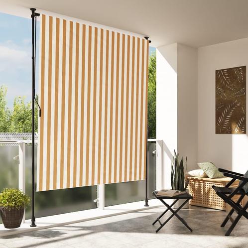 vidaXL Rolgordijn voor buiten 150x270 cm stof en staal, Tuin en Terras, Zonneschermen, Nieuw, Verzenden
