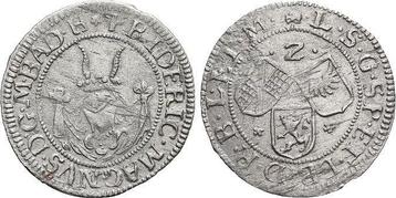 2 Kreuzer Baden-durlach Friedrich Vii Magnus 1677-1709, Timbres & Monnaies, Verzenden