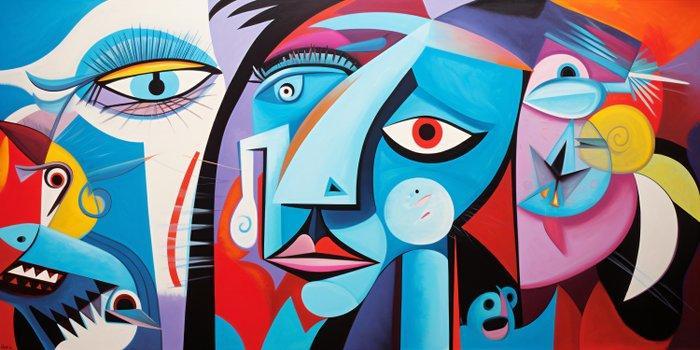 Felix van Horst - Cubism Clash (XXL), Antiek en Kunst, Kunst | Designobjecten