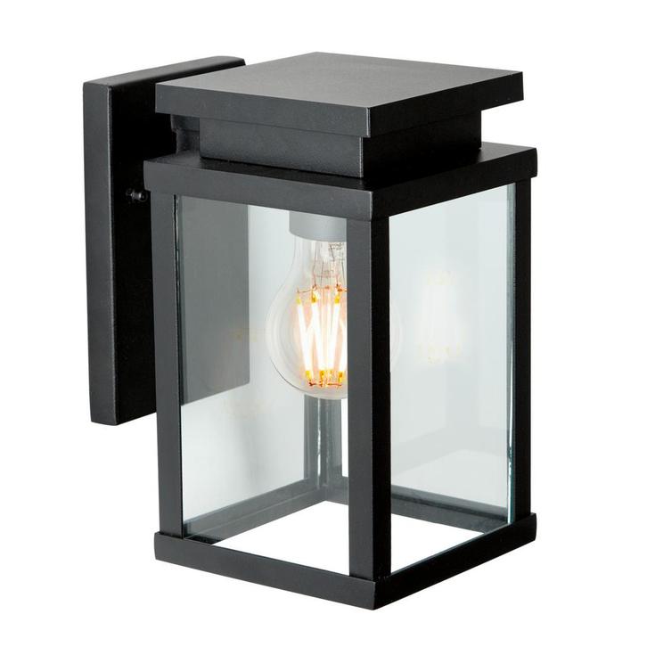 Strak & modern Jersey Muurlamp Zwart Medium met LED, Tuin en Terras, Buitenverlichting, Verzenden