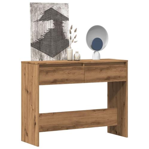 vidaXL Wandtafel 100x35x76,5 cm bewerkt hout artisanaal, Huis en Inrichting, Tafels | Bijzettafels, Nieuw, Verzenden