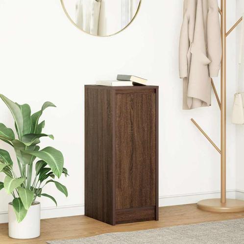 vidaXL Dressoir 29,5x34x76 cm bewerkt hout bruin, Huis en Inrichting, Kasten | Dressoirs, Nieuw, Verzenden