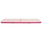 Gymnastiekmat met pomp opblaasbaar 600x100x20 cm PVC roze, Nieuw, Verzenden