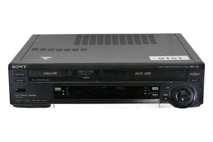 Sony SLV-T2000VC | Video8 / Hi8 / VHS Combi Recorder, Audio, Tv en Foto, Videospelers, Verzenden