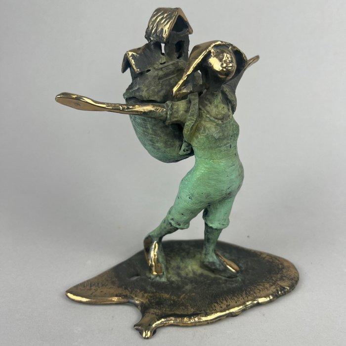 Iwa Kraj - sculptuur, Home on the Back of Dreams”-(Bronze) -, Antiek en Kunst, Curiosa en Brocante