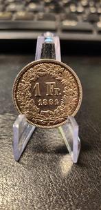 Zwitserland. 1 Franc 1861 / Helvetia seated (Zonder
