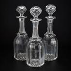 Karaf (3) - Kristal - Set Engelse glazen, Antiek en Kunst