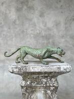 Beeld, NO RESERVE PRICE - Bronze Patinated Hunting Leopard -, Antiek en Kunst, Kunst | Designobjecten