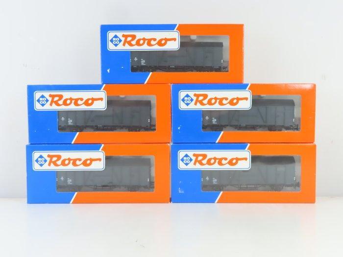 Roco H0 - 46651/46652 - Modeltrein goederenwagon (5) - 5x, Hobby en Vrije tijd, Modeltreinen | H0