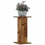 vidaXL Plantenstandaards 2 st 30x30x60 cm bewerkt hout oud, Tuin en Terras, Verzenden, Nieuw