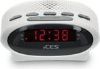 Wekkerradio - Digitale wekker - Alarmklok - Wit - Ices - ICR, Huis en Inrichting, Woonaccessoires | Klokken, Verzenden, Nieuw