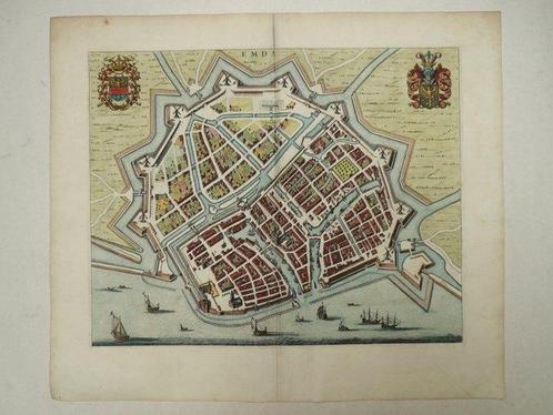 Duitsland - Emden; J. Blaeu - Emda - 1649, Boeken, Atlassen en Landkaarten