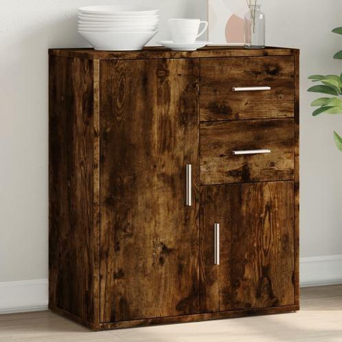 vidaXL Dressoir 60x31x70 cm bewerkt hout gerookt, Huis en Inrichting, Kasten | Dressoirs, Nieuw, Verzenden