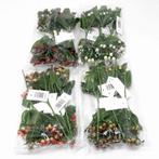 Hypericum besjes zijdenbloem op draad frosted oranje groen, Nieuw